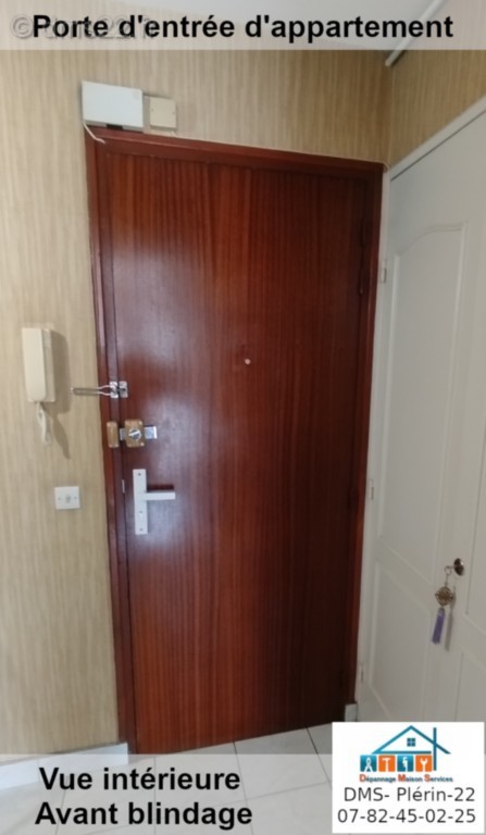 Mise en place Blindage porte