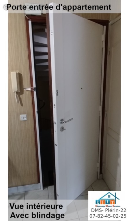 Mise en place Blindage porte